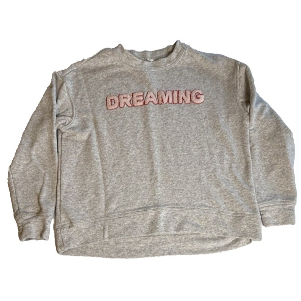 H&M "Dreamer" Sweatshirt Women's Size Size Small Gray Pullover-744